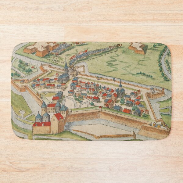 Item preview, Vintage Eindhoven Netherlands Map (1590) designed and sold by BravuraMedia.