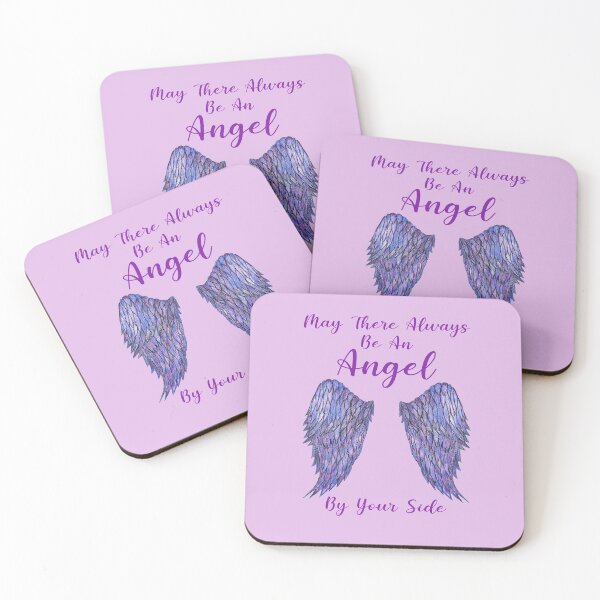 Item preview, May There Always Be An Angel Beside You - Purple Angel Wings  designed and sold by Sarah Wainwright.
