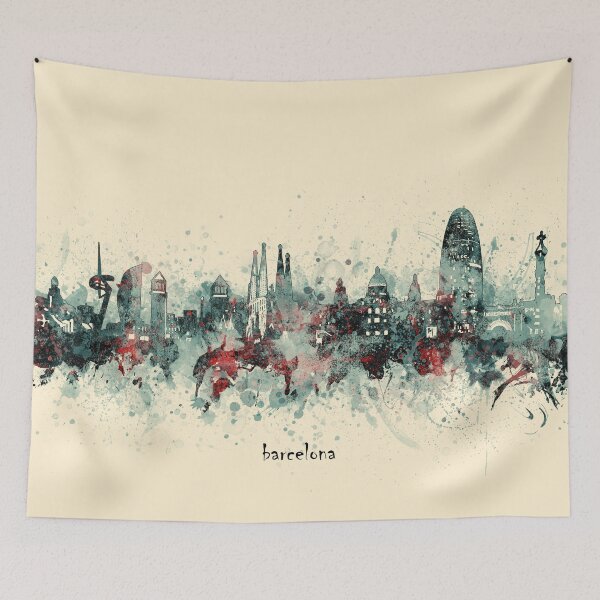 Item preview, Barcelona skyline designed and sold by BekimART2.