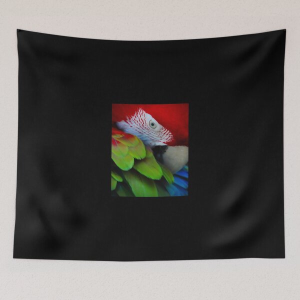 Item preview, Greenwing parrot preening designed and sold by macawmad.