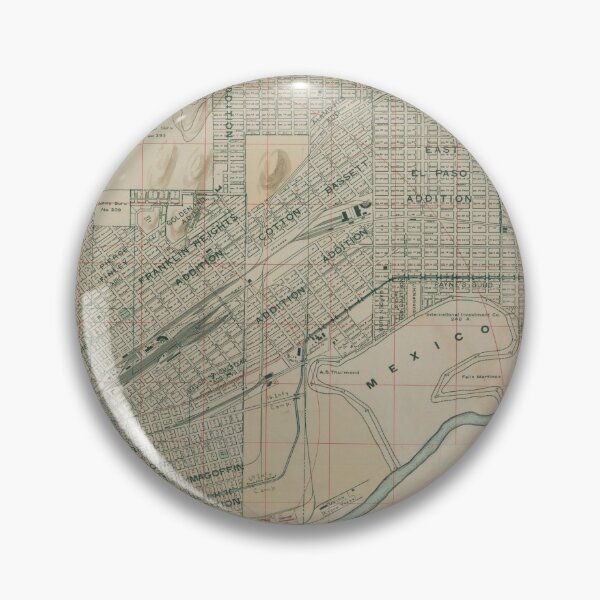 Item preview, Vintage Map of El Paso TX (1914) designed and sold by BravuraMedia.