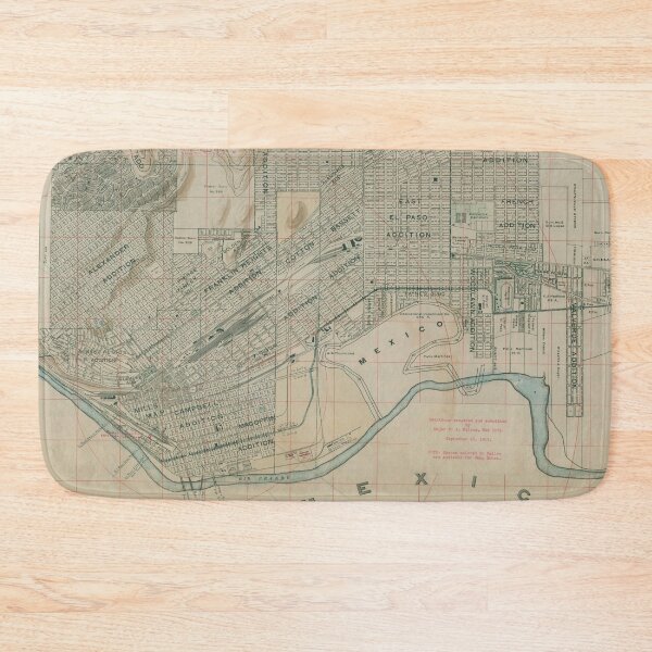 Item preview, Vintage Map of El Paso TX (1914) designed and sold by BravuraMedia.