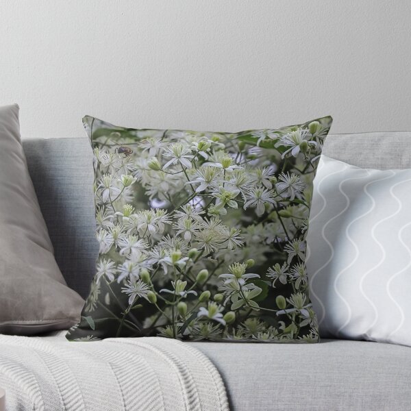 Item preview, Small White Flowers Clematis vitalba - Cool Floral Gift designed and sold by r-silver.