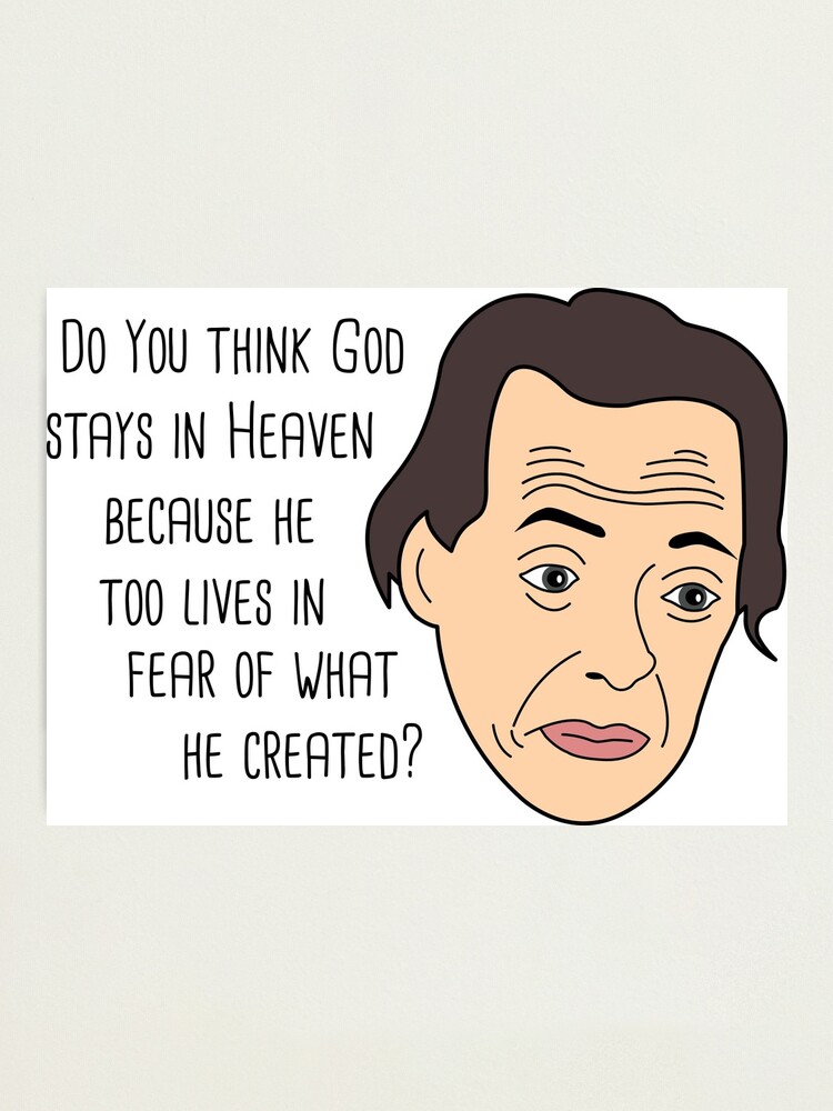 Steve Buscemi God Photographic Print