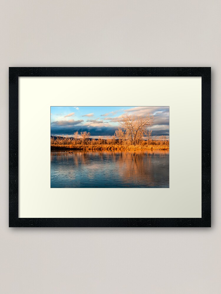 Alternate view of Winter Solstice At Sawhill Ponds Framed Art Print