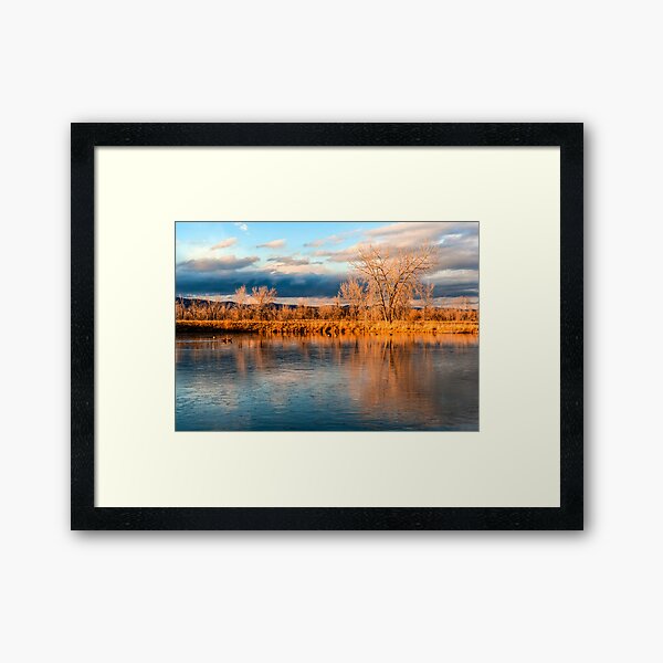 Winter Solstice At Sawhill Ponds Framed Art Print