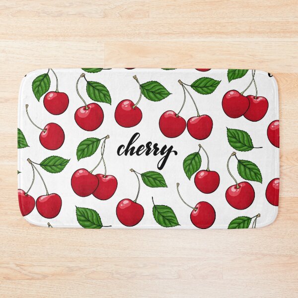 Item preview, set of Beautiful cartoon red cherries with black contour, symbol of summer. designed and sold by Yevheniia Hulinska.