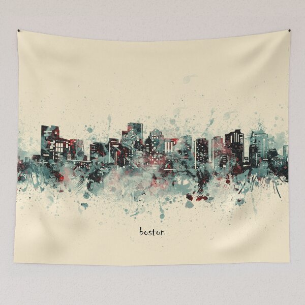 Item preview, boston skyline designed and sold by BekimART2.
