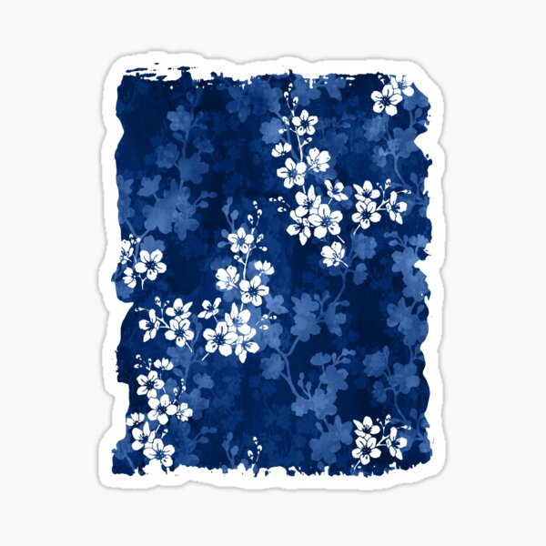 Item preview, Sakura blossom in deep blue designed and sold by adenaJ.