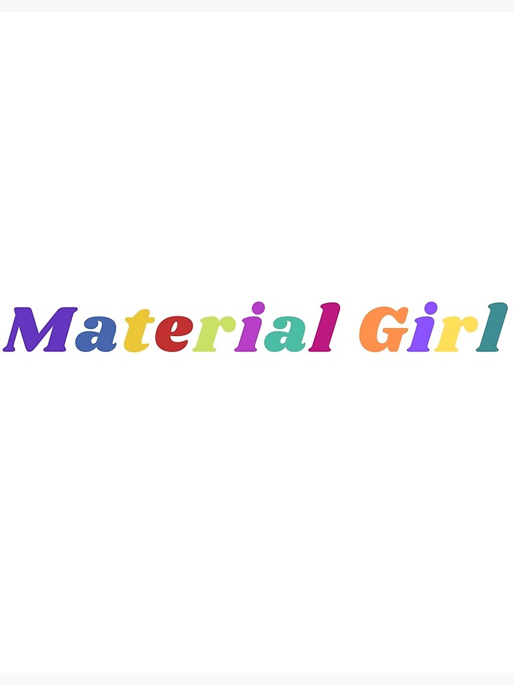 material girl card cover