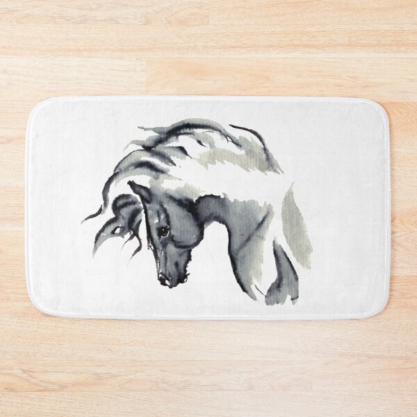 Item preview, Gray Horse Watercolor designed and sold by The Raven's Landing.