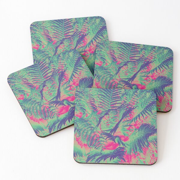 Item preview,  Colourful Summer Foliage Ferns - Dark Pink and Green designed and sold by Sarah Wainwright.