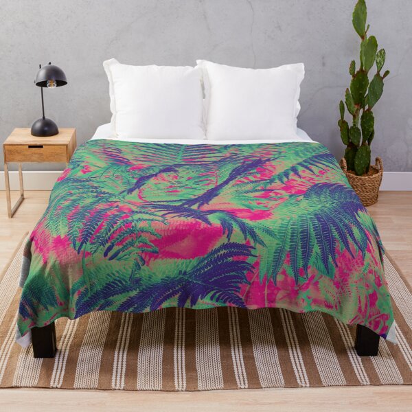 Item preview,  Colourful Summer Foliage Ferns - Dark Pink and Green designed and sold by Sarah Wainwright.