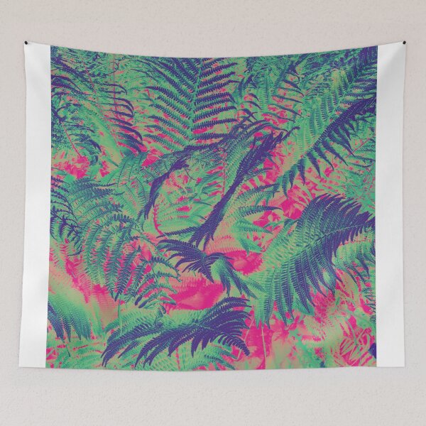 Item preview,  Colourful Summer Foliage Ferns - Dark Pink and Green designed and sold by Sarah Wainwright.
