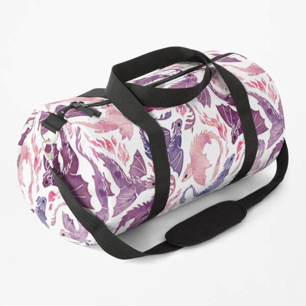 Dragon fire pink & purple Duffle Bag