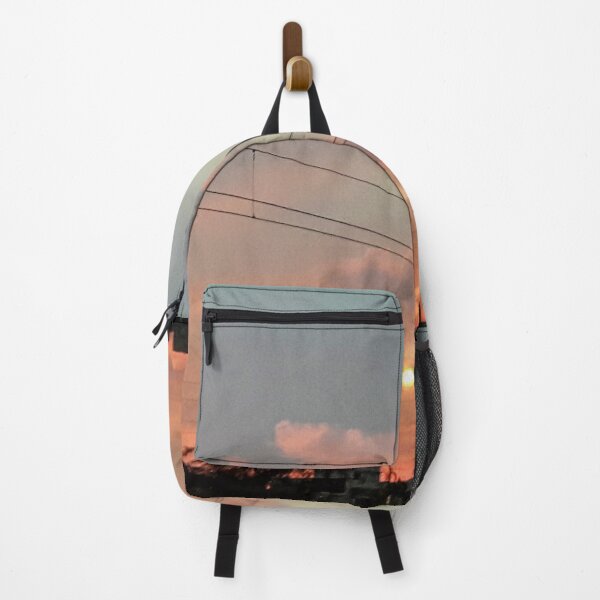 Item preview, Street lights pink sunset sky designed and sold by PrakritiPrints.
