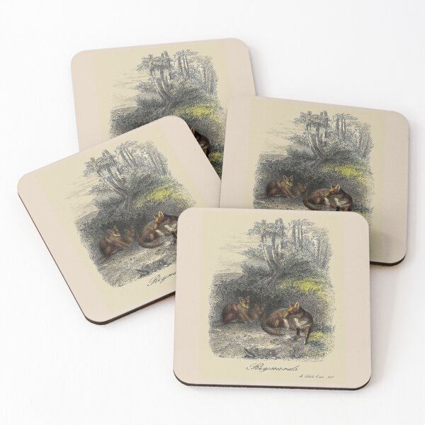 Item preview, FOXES : Vintage 1854 Comte Print designed and sold by posterbobs.