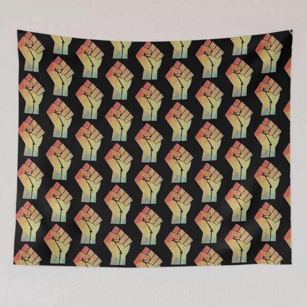 Item preview, BLM Rainbow Geometric Fist (ALL PROCEEDS DONATED) designed and sold by Claire Gagnon.