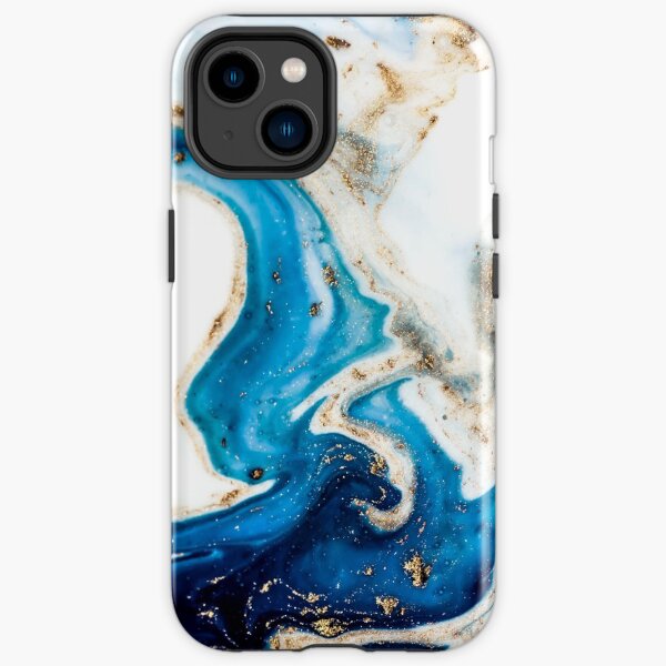 Blue and white marble iPhone Tough Case