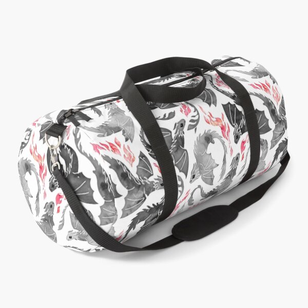 Dragon fire greys & blacks Duffle Bag