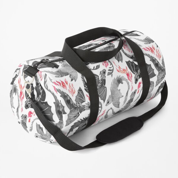 Dragon fire greys & blacks Duffle Bag