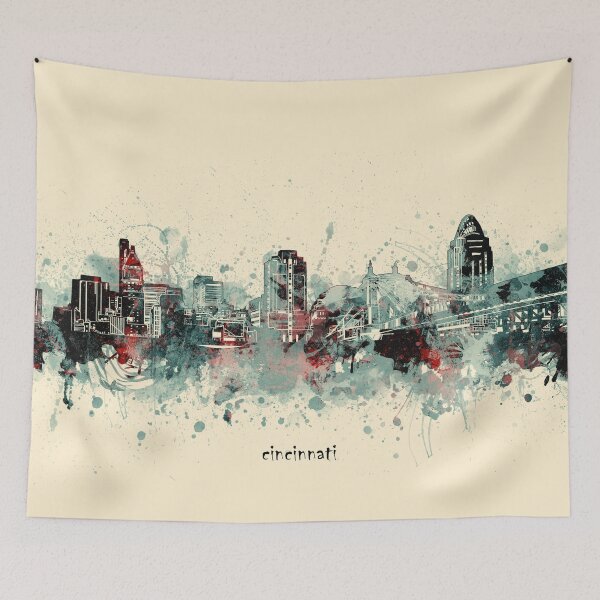 Item preview, cincinnati skyline designed and sold by BekimART2.