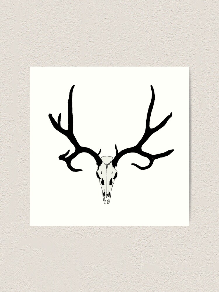 Deer Antlers and Skull Art Whitetail Spirit  Art Prints Free Shipping! Framed Prints and Canvas Prints