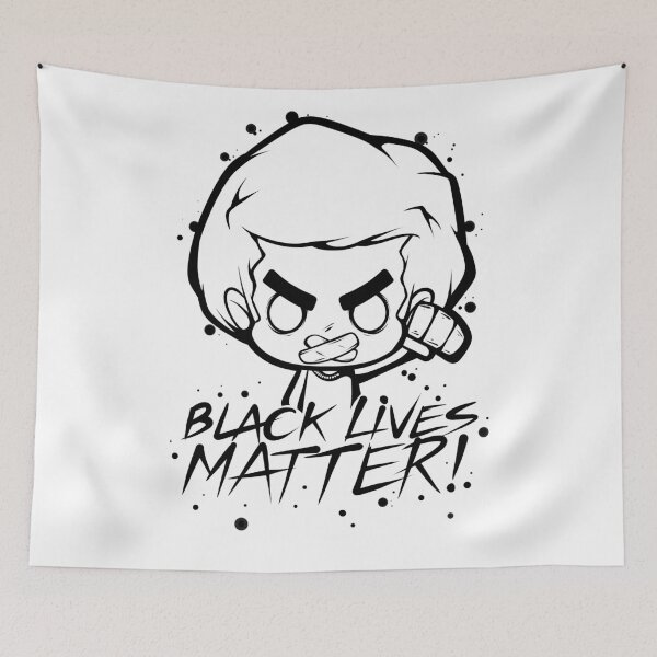 Aperçu de l'œuvre Les vies noires comptent! BLM Silent Protester créée et vendue par swiftyspade.