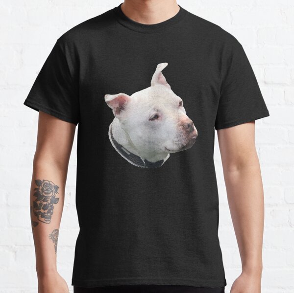 Item preview, White Staffordshire Bull Terrier Face,  Staffy, Stafford, Dog. designed and sold by Hazel Morris.