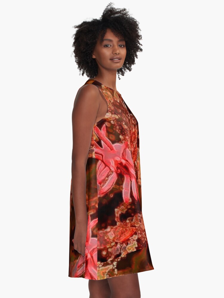 Alternate view of SEA OCEAN LIFE ANEMONE A-Line Dress