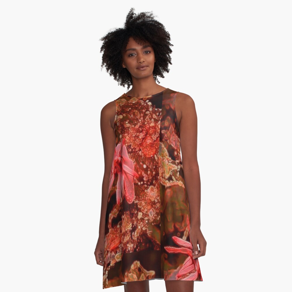 SEA OCEAN LIFE ANEMONE A-Line Dress