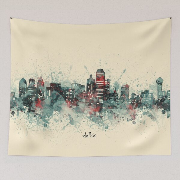 Item preview, dallas skyline  designed and sold by BekimART2.