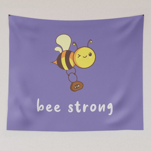 Item preview, Funny Bee Strong, Be strong, Bee carrying weights designed and sold by DD1492.