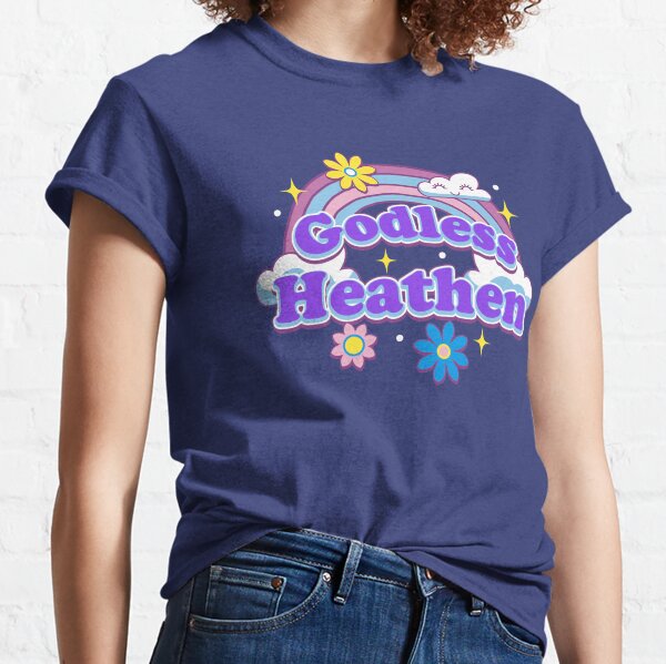 Godless Heathen Cute Atheist Logo Classic T-Shirt