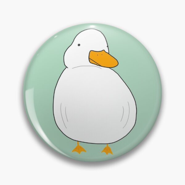 Item preview, Chubby Duck Cute Fluffy White Bird Simple Anime Cartoon Kawaii Animal designed and sold by Marinaaa010.