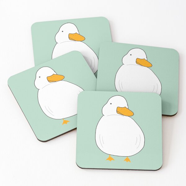 Item preview, Chubby Duck Cute Fluffy White Bird Simple Anime Cartoon Kawaii Animal designed and sold by Marinaaa010.