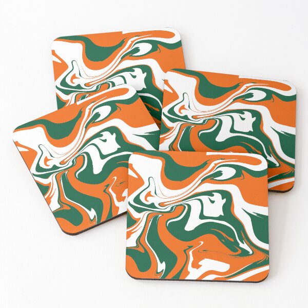 Item preview, Green and Orange Marbled  designed and sold by CanesGirl.