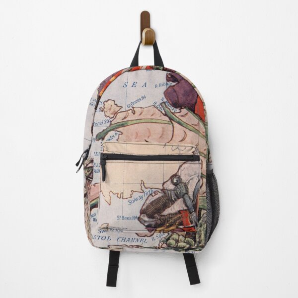 Item preview, Vintage England Map & St George Slaying a Dragon (1912) designed and sold by BravuraMedia.
