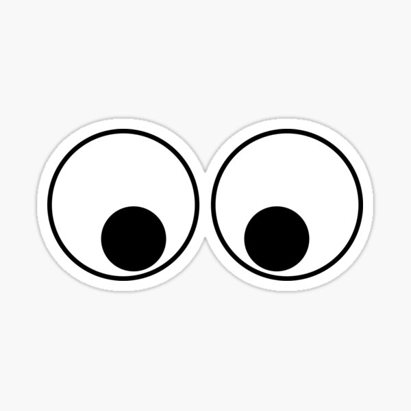 Googly Eyes Sticker for Sale by OrangeGear