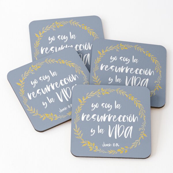 Item preview, Bíblico Cristiano: Yo soy la resurrección y la vida (español, blanco, con corona) designed and sold by Ofeefee.