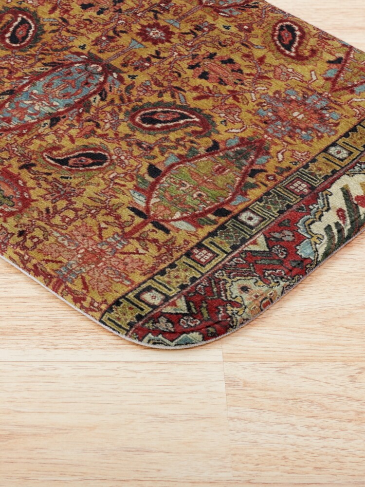 "Sehna Kurdish Northwest Persian Rug Print" Bath Mat for Sale by