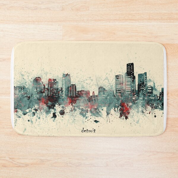 Item preview, detroit skyline designed and sold by BekimART2.