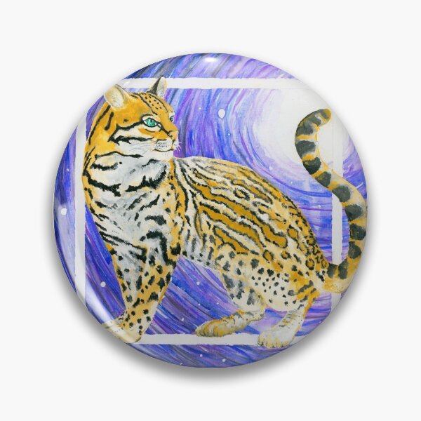 Item preview, Purple Ocelot designed and sold by MaryPaintsArt.
