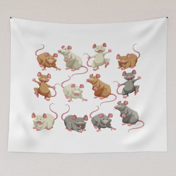 Item preview, Cartoon Rats Pattern designed and sold by markstones.