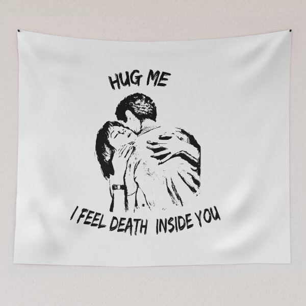 Item preview, Hug Me, I feel death inside you - lovely, hug me brother designed and sold by Ismail Rizk.
