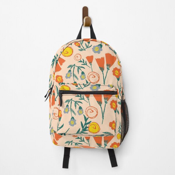 Item preview, Patterned Orange Flower Doodles designed and sold by elloiseollave.