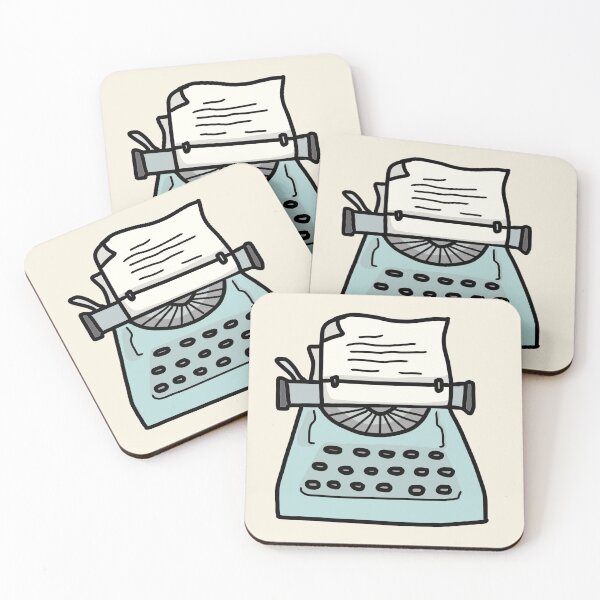 Item preview, Turquoise Antique Typewriter designed and sold by bassoongirl123.