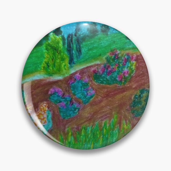 Item preview, Flowerbed covered by bark designed and sold by MartaTerkiewicz.
