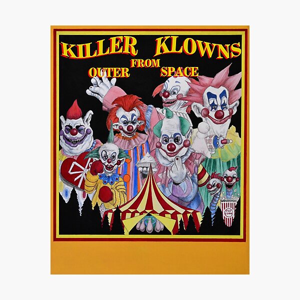 Killer Klowns From Outer Space! Photographic Print