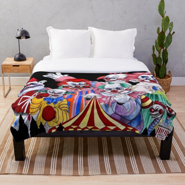 Killer Klowns From Outer Space! Throw Blanket